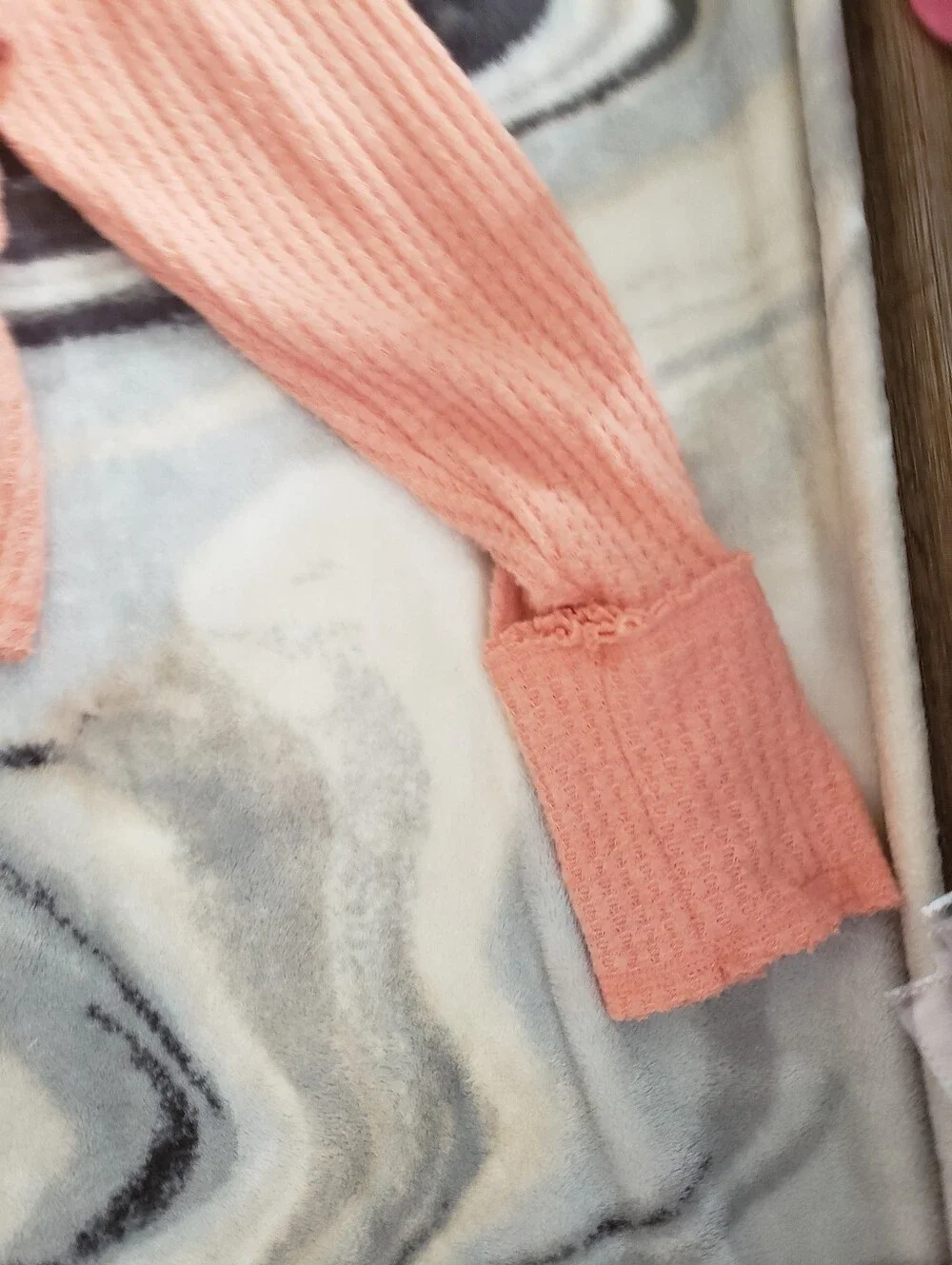 Wild fable Ribbed Mock Neck Crop Top Knit Orange L - Picture 5 of 8